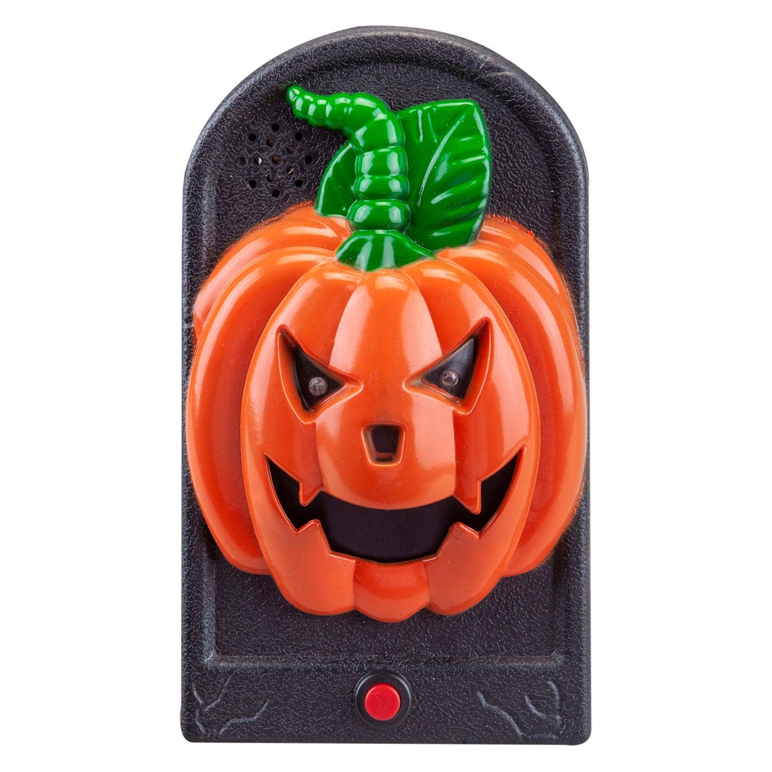 Vfm E-Store Pumpkin - Halloween Spooky Doorbell With Flashing Led Lights Trick Or Treat Spooky Halloween Parties, Creepy, Fright, Costume, Fancy Dess Accessories And Props