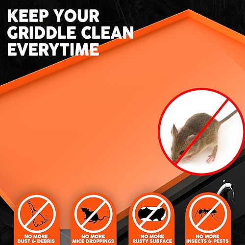 Miniatura 2 de Dryvovol Tapete de silicona para plancha Blackstone de 36 pulgadas, cubierta de plancha resistente para mantener la superficie limpia, cubierta