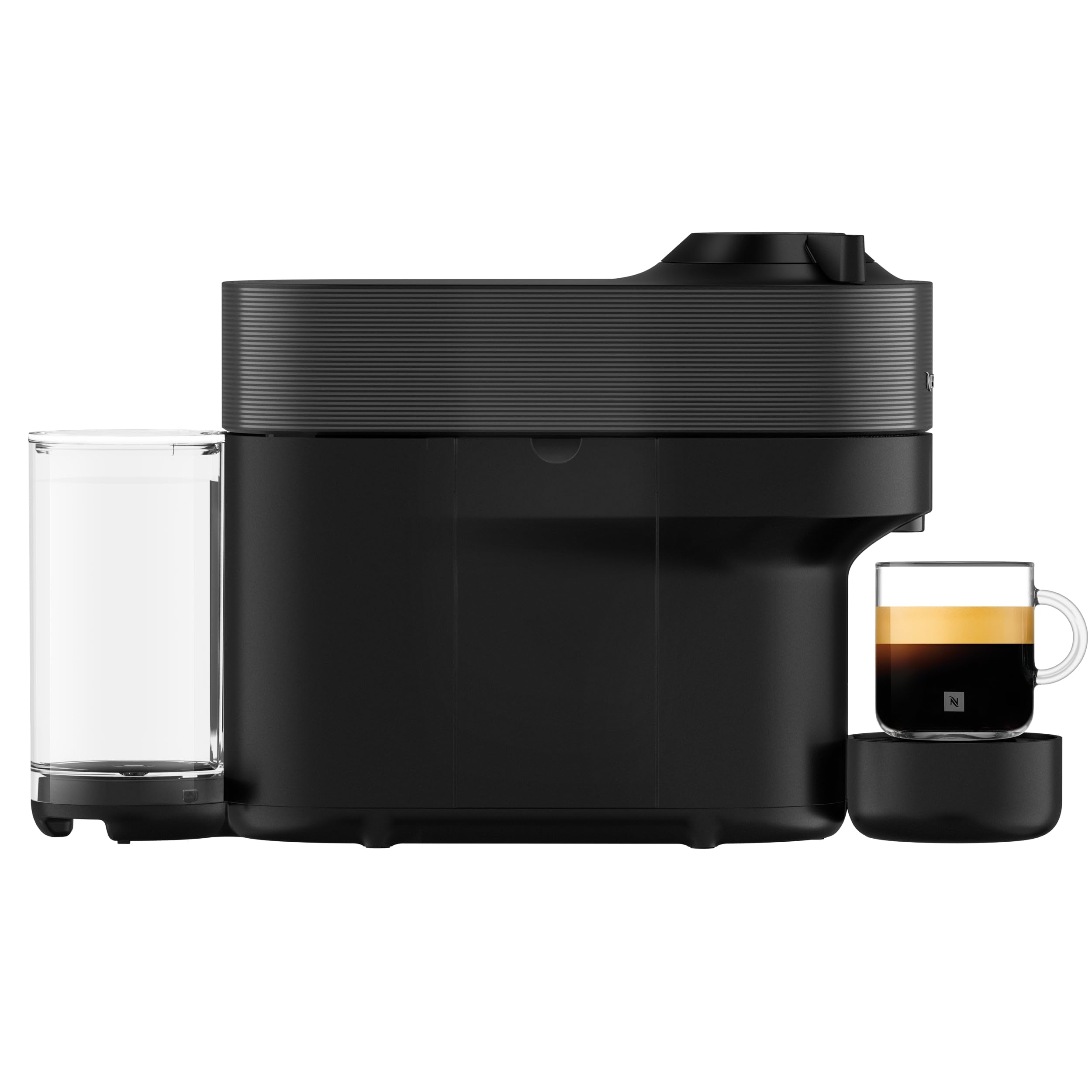 De'Longhi Nespresso Vertuo Pop ENV90.B, Macchina Caffè a Capsule con Tecnologia Centrifusion, 4 Formati in Tazza, Incluso Set di Benvenuto con 12 Capsule, 1260W, Liquorice Black