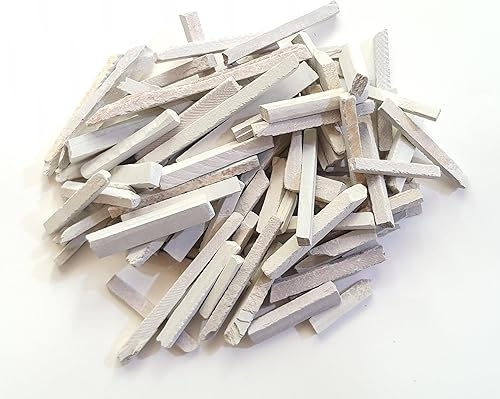 Miniatura 5 de My brand Lápices de pizarra de color blanco tiza natural de 0.197-0.354 in de grosor (8.82 oz)