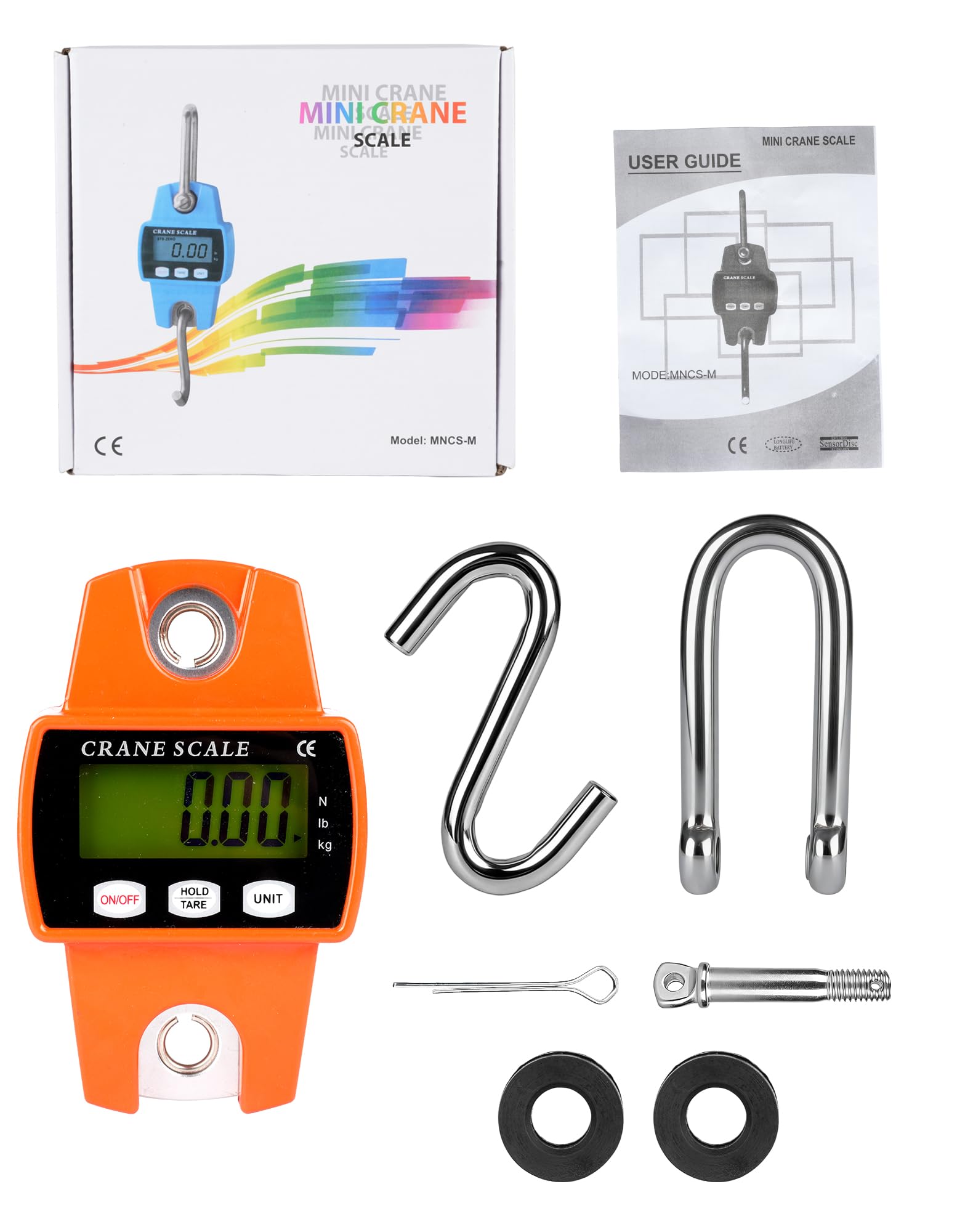 Báscula digital colgante 300 kg 660 libras Precisa Báscula de grúa colgante Báscula electrónica de pescado 50 g Báscula de caza portátil