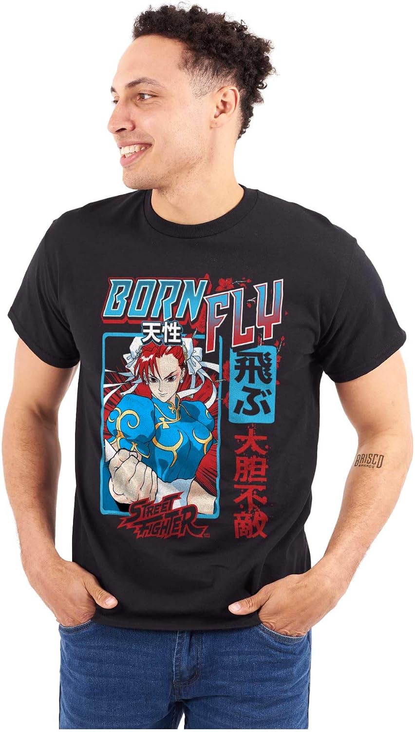 Street Fighter Chun Li Born Fly Graphic T Shirt Men or Women