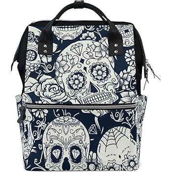skull diaper bag