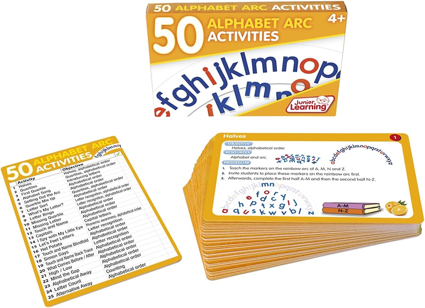 Junior Learning 50 Alphabet Arc Activities Educational Action Games
