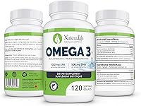 Vista 2 de Triple Strength Omega 3 Fish Oil Capsules High EPA & DHA 1000mg 100% Natural Essential Fatty Acids