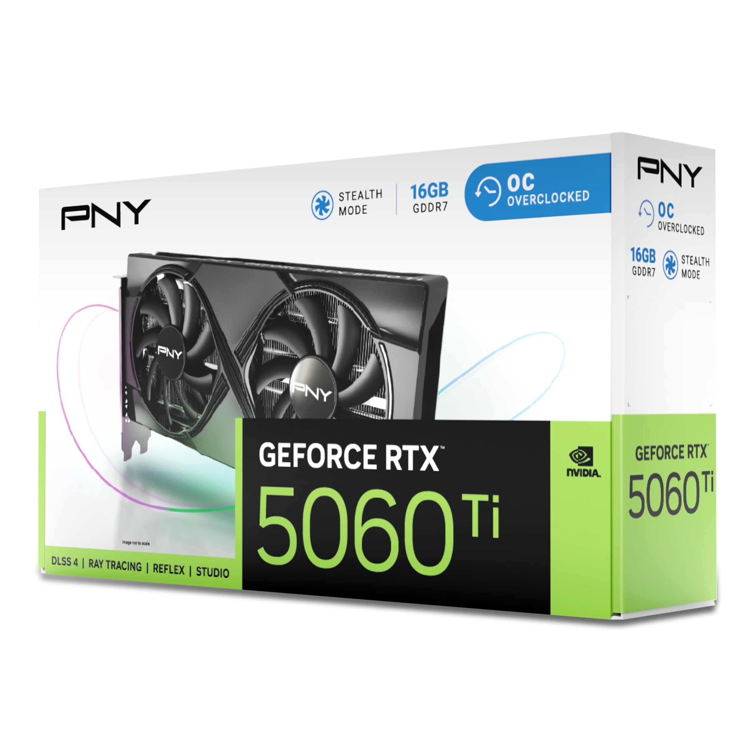 PNY GeForce RTX 5060 Ti 16GB OC GDDR6 128-Bit, DLSS 4, Ray Tracing