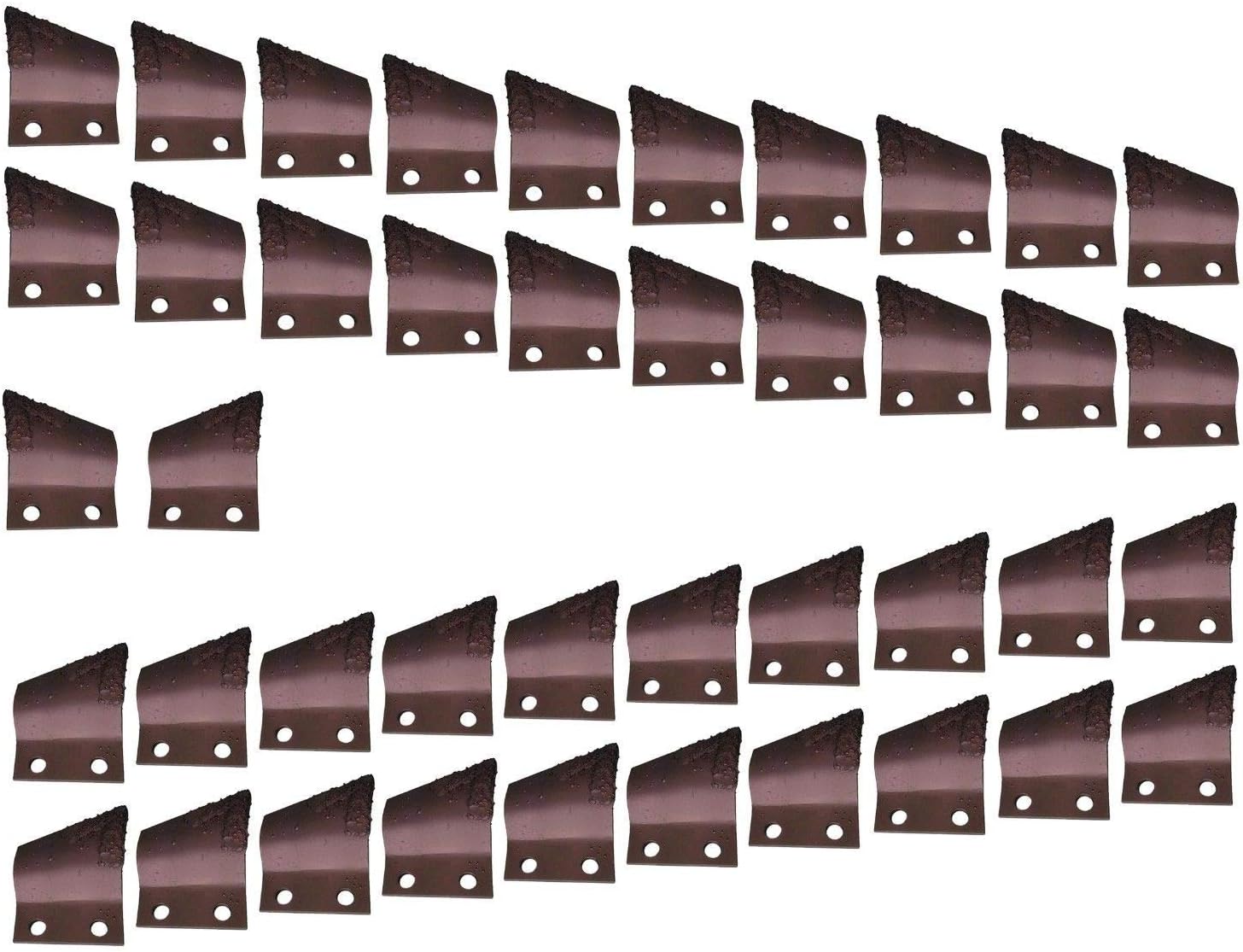 21LH + 21RH Carbide Trencher Cup Teeth, fits Chains w/ 2" Pitch- 135924, 135925