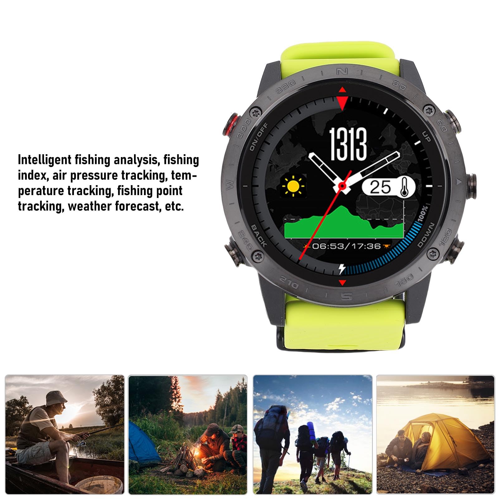 Montre de Plongée Imperméable Capteur de Profondeur Baromètre