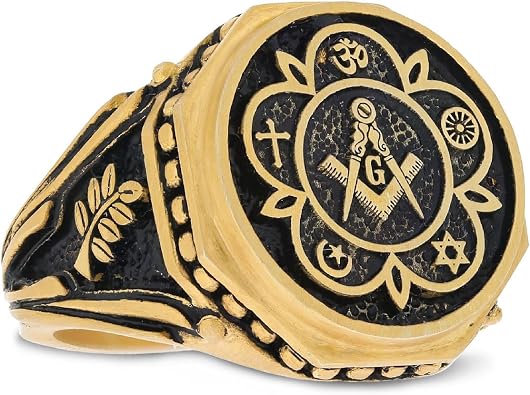 Handmade Masonic Ring for Men,Masonic Ring, Freemason Ring, Mason Ring, Freemasonry Gift, Lodge Masonic Ring, Craft Lodge Mason Ring