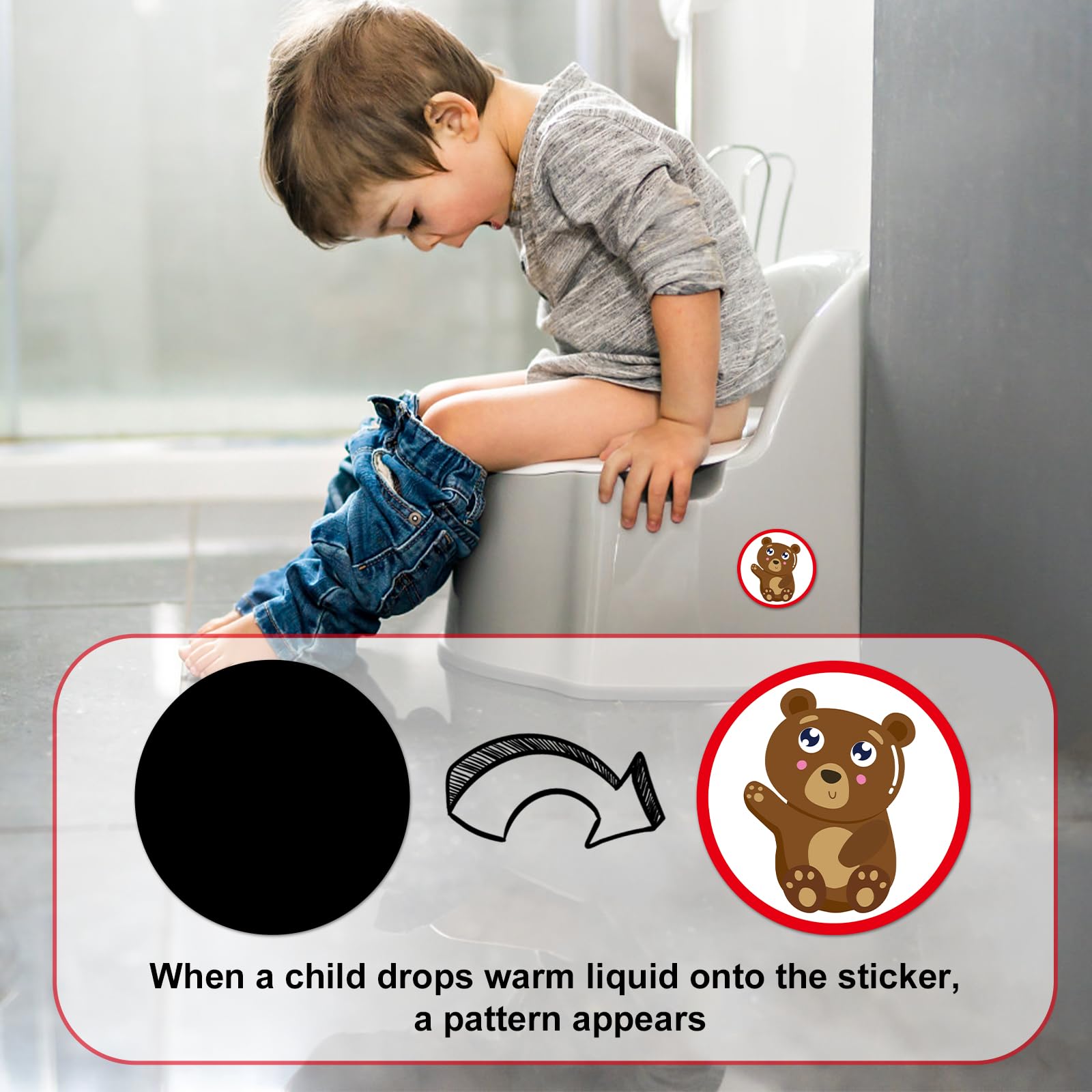 Tinoaly 30pcs Potty Training Stickers, Multicolor Cartoon Dinosaur Animal Patterns - Image 3