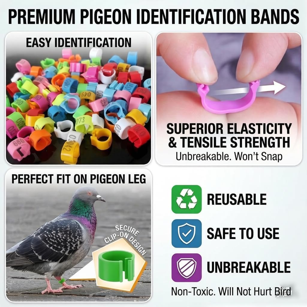 spark future Complete Pigeon Care Starter Kit Accessories Dove Rest Stand Automatic Waterer Feederb Premium Pigeon Perches Leg Bands Artificial Dummy Eggs image 4