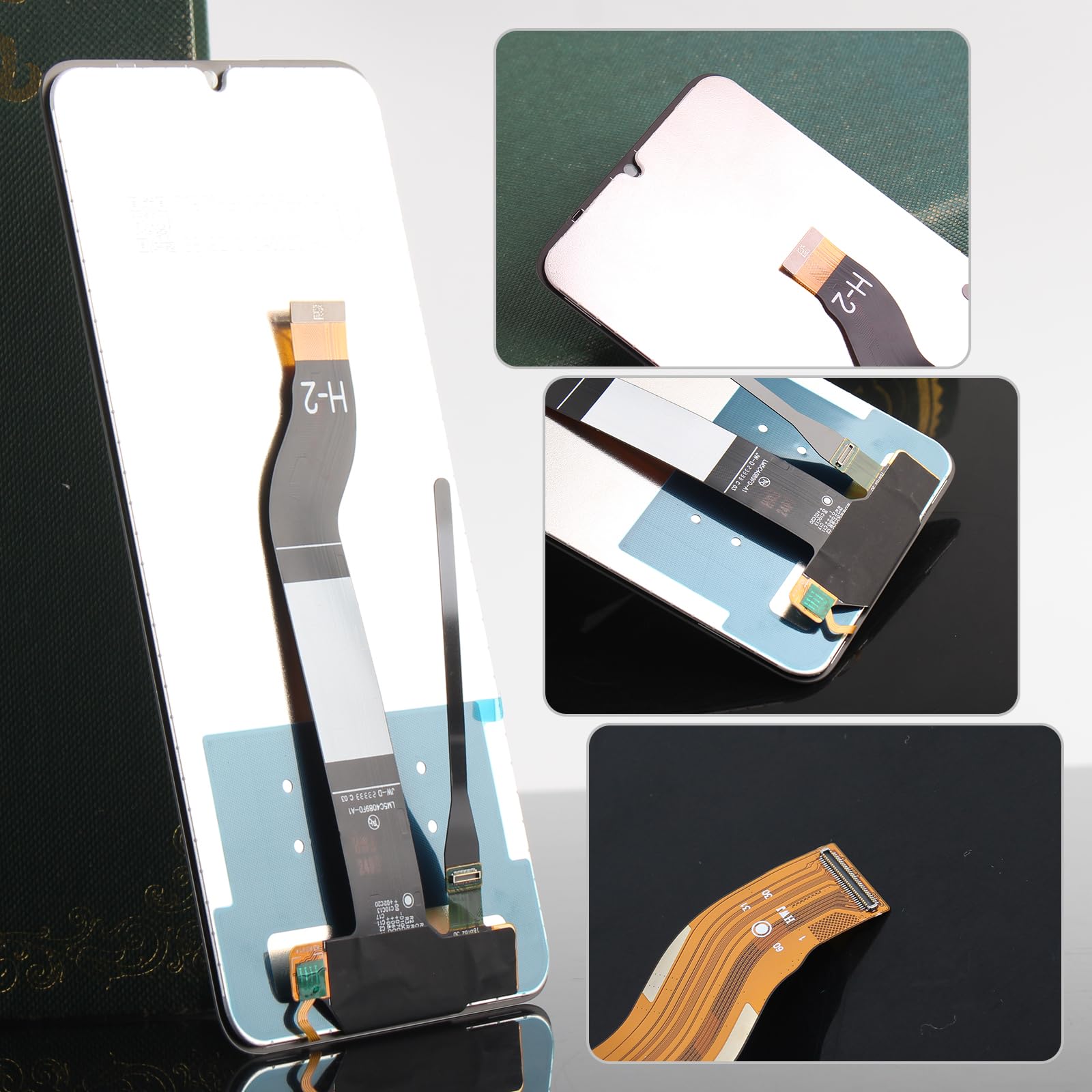 Para Xiaomi Redmi 13C Pantalla Reemplazo para Xiaomi Redmi 13C 23100RN82L 23106RN0DA 23108RN04Y Pantalla Táctil LCD Digitalizador de Repuest Asamblea con Herramientas(Negra)