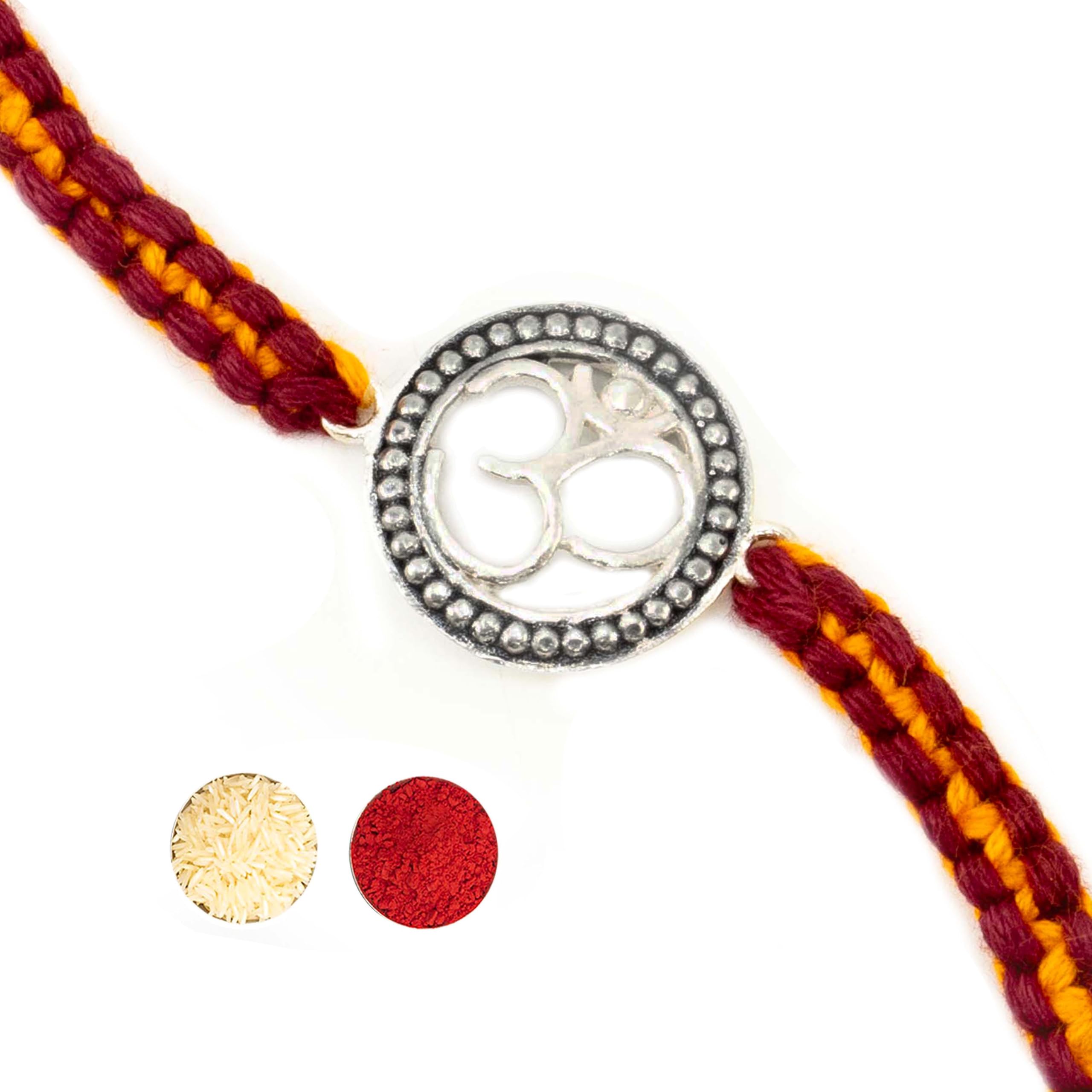 Njels Unisex-Adult 925 Pure Silver Rakhi For Brother Original Silver Antique Oxidised Om Rakhi For Brother Pure Cotton Fancy Rakhi For Brother (Bis Hallmark Stamped) (B0CBFH4Q5C) Amazon Price History, Amazon Price Tracker