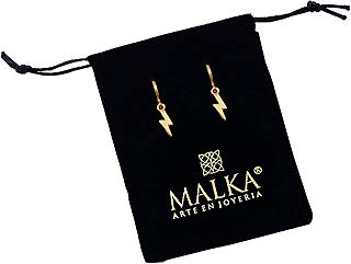 Malka Joyería| Aretes Huggies Rayo, Oro 14K, Hecho a mano en Guadalajara Jalisco