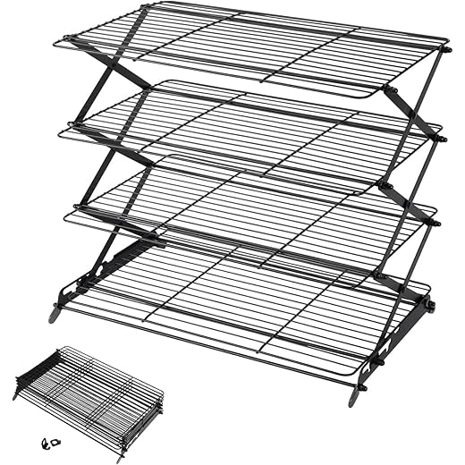 Checkered Chef Cooling Rack - 17" x 12" Oven Safe Stainless Steel Baking Rack for Cooking