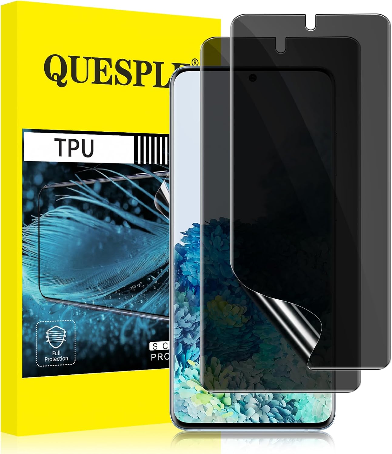 QUESPLE [2 Pack] Samsung Galaxy S20 Privacy Screen Protector[Not Glass], [UltraThin