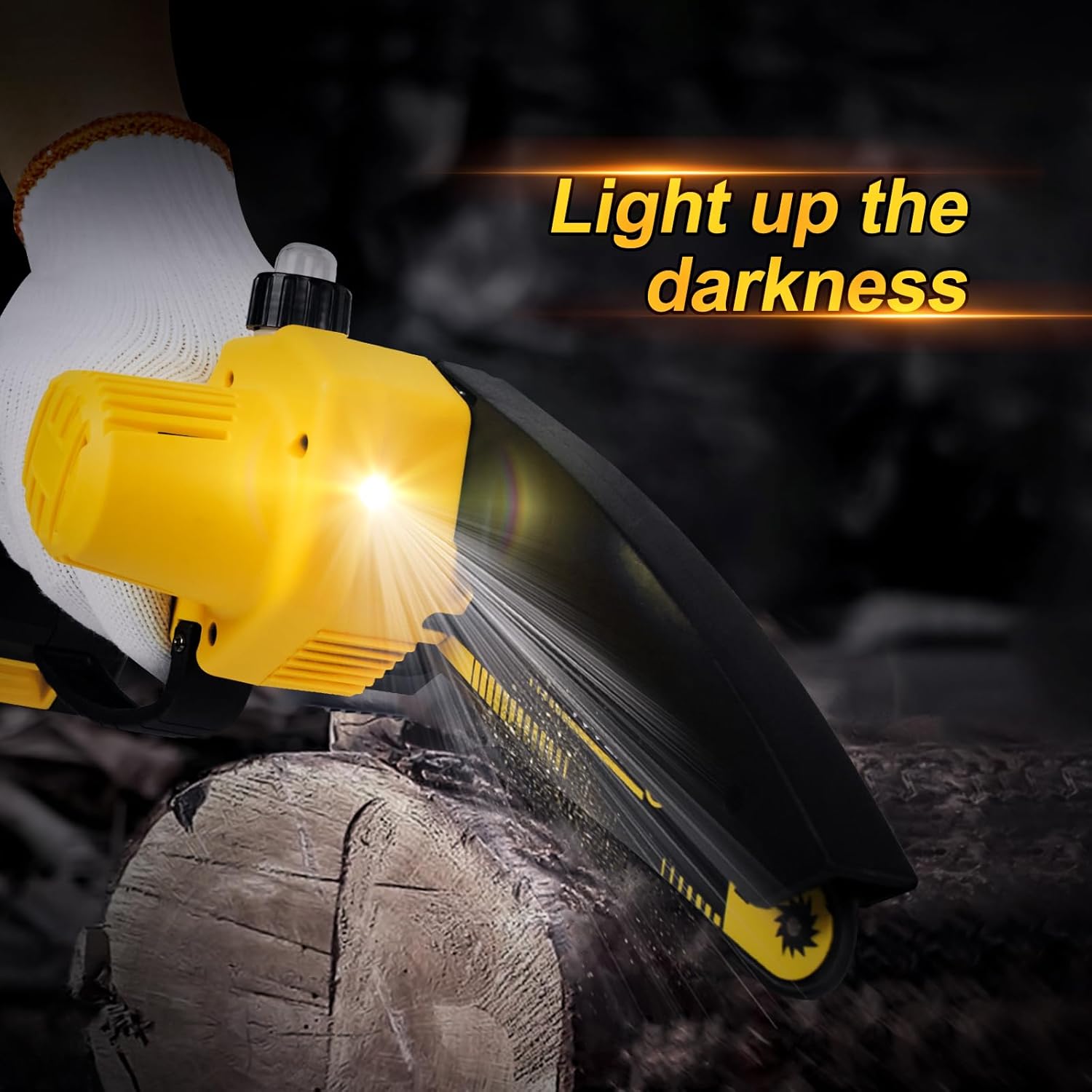 TOOLIFE Mini Chainsaw Cordless 6 Inch, Handhled Chain saw with 1 Battery & Auto Oiling System, Electric Chainsaw for Tree/Wood Cutting, Best Valentine's Day Birthday Gifts for Men Dad Him