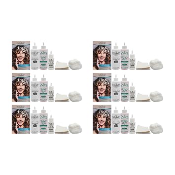 Ogilvie Salon Styles Precisely Right Professional Conditioning Home Perm Kit for Men & Women - For Normal or Hard-to-wave Hair - Heat-activated Worry-free Formula with Drip Guard - 6 Pc