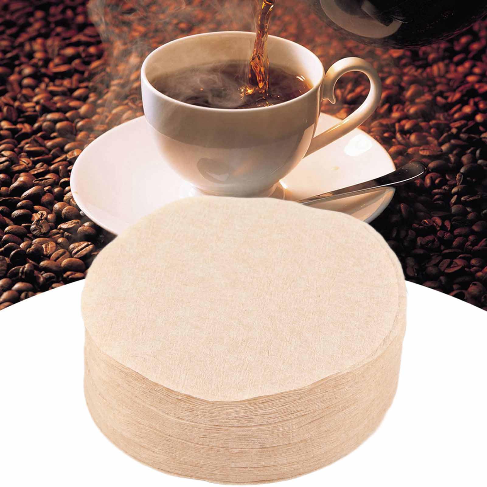 100 Pièces Papier Filtre Pot Moka 60mm - Filtres Café Jetables Résistants à La Chaleur