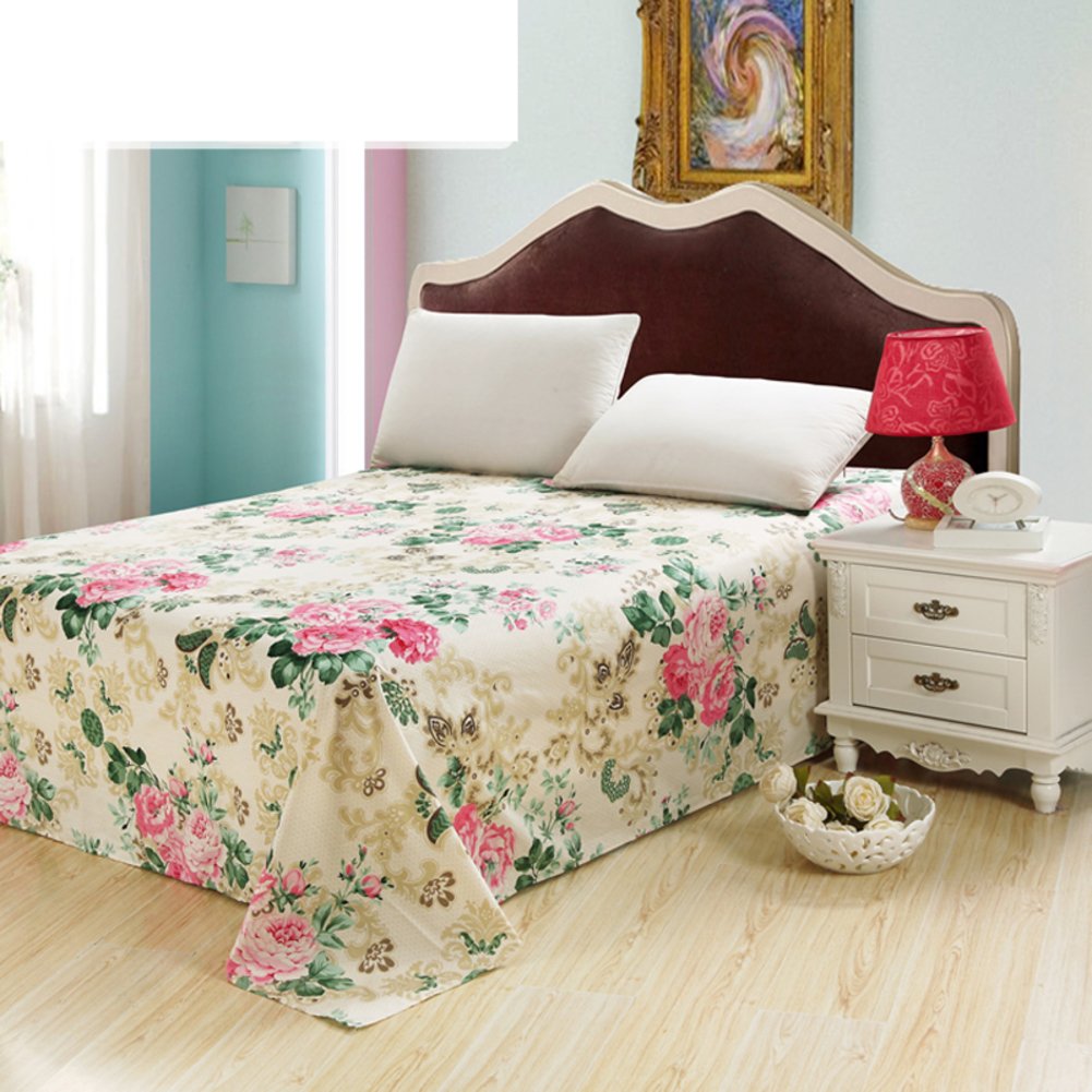 Drap double en coton et lin sergé grand modèle 230x250cm plat