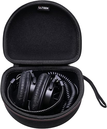 LTGEM - Funda compatible con auriculares Sony MDR7506 Professional de diafragma grande, color negro (solo funda) 2.negro,1. Negro + gris