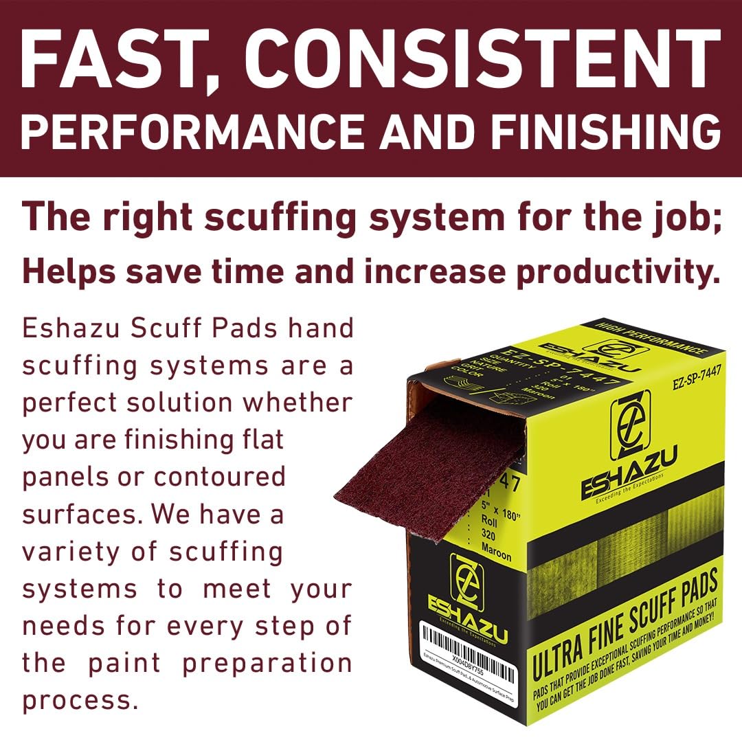 Maroon Scuff Pads - 320 Grit - 30 Count -5 Maroon Scuff Pads - 320 Grit - 30 Count -5
