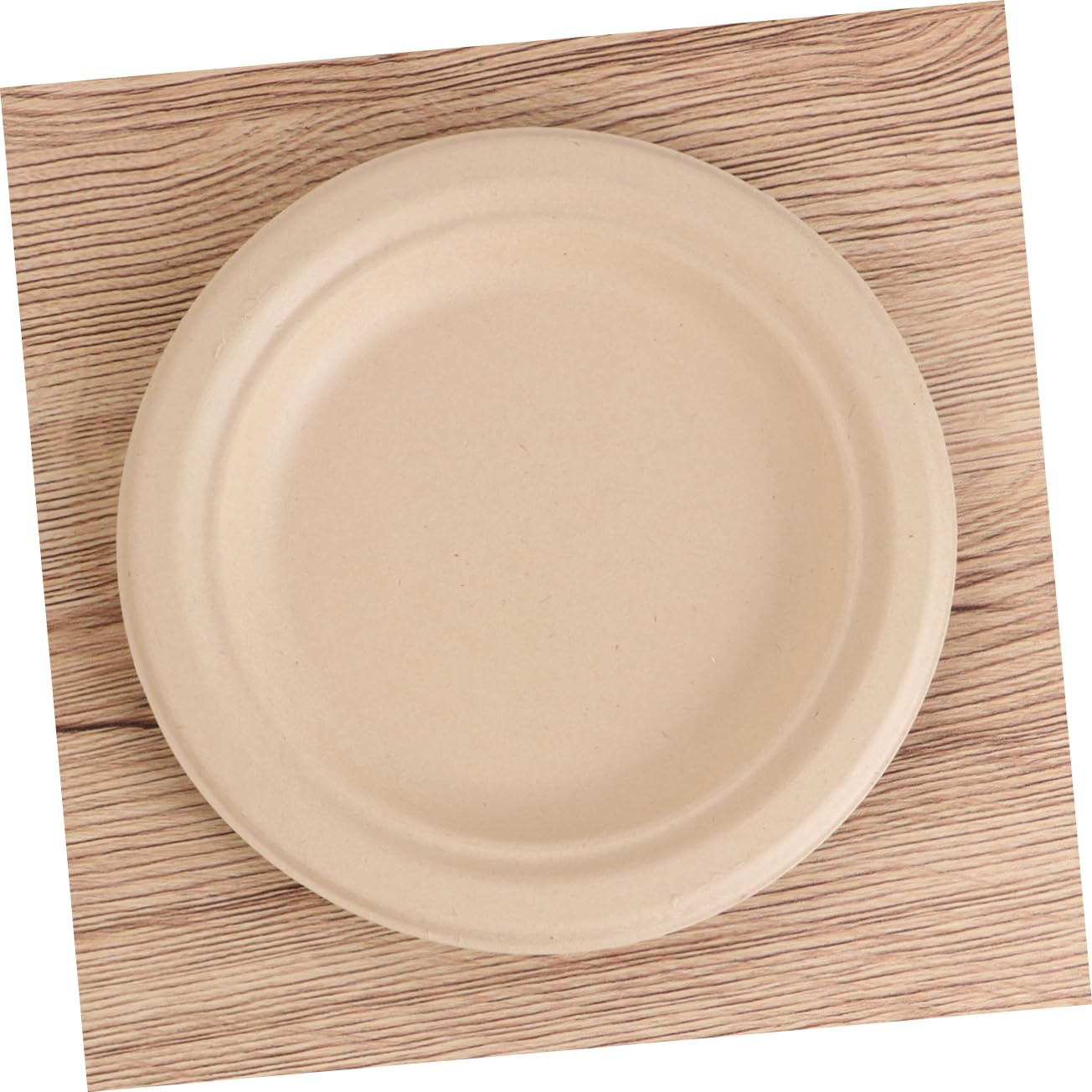 Anneome 100 Piezas Platos Desechables Pulpa de Color Marrón de Bandejas Biodegradables para Servir Fiestas Bodas y Cumpleaños