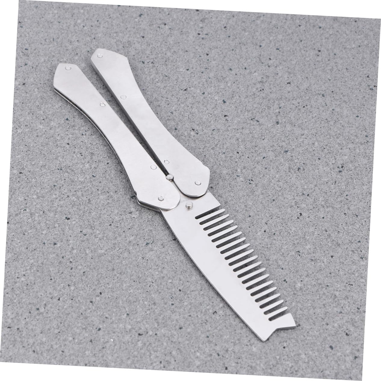 PLAFOPE Beard Comb for Black Men Hair Comb for Styling Stainless Steel Portable Beard Brush Set