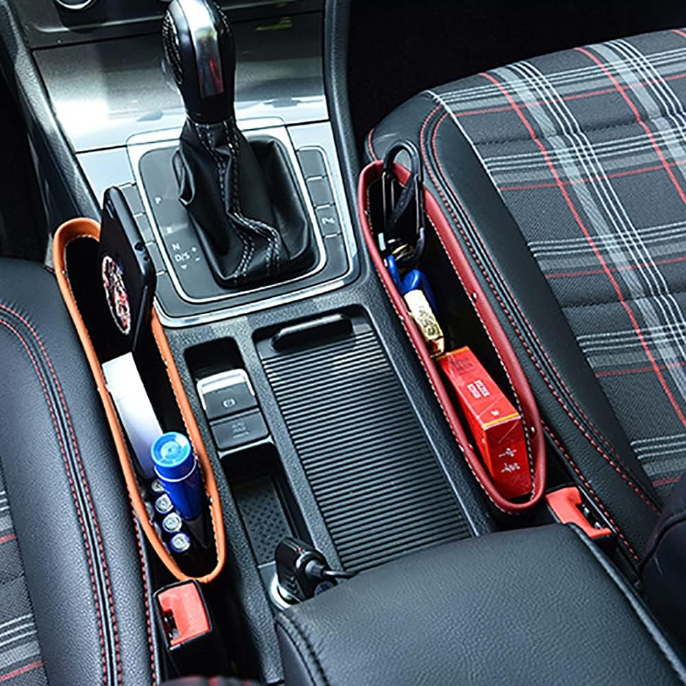 Seat Gap Case Storage Bag Car Organizer Artificial Leather Seats Accessories image 4