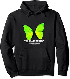 The Chaos Theory Green Butterfly Butterfly Pullover Hoodie