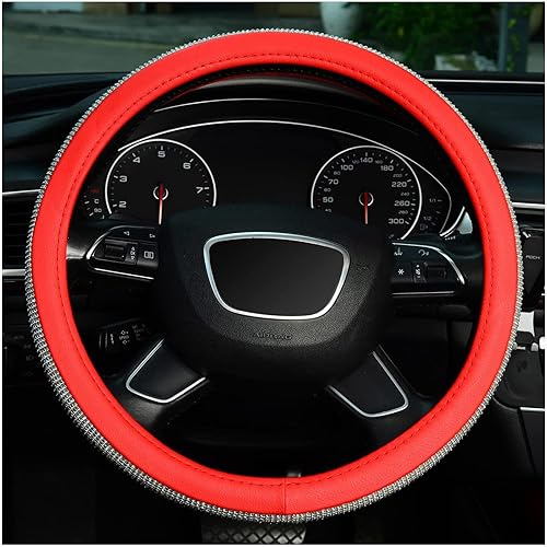 Miniatura 2 de Funda brillante para volante de automóvil, protector de volante de automóvil de 15 pulgadas, se adapta a la mayoría de automóviles, SUV, camiones,