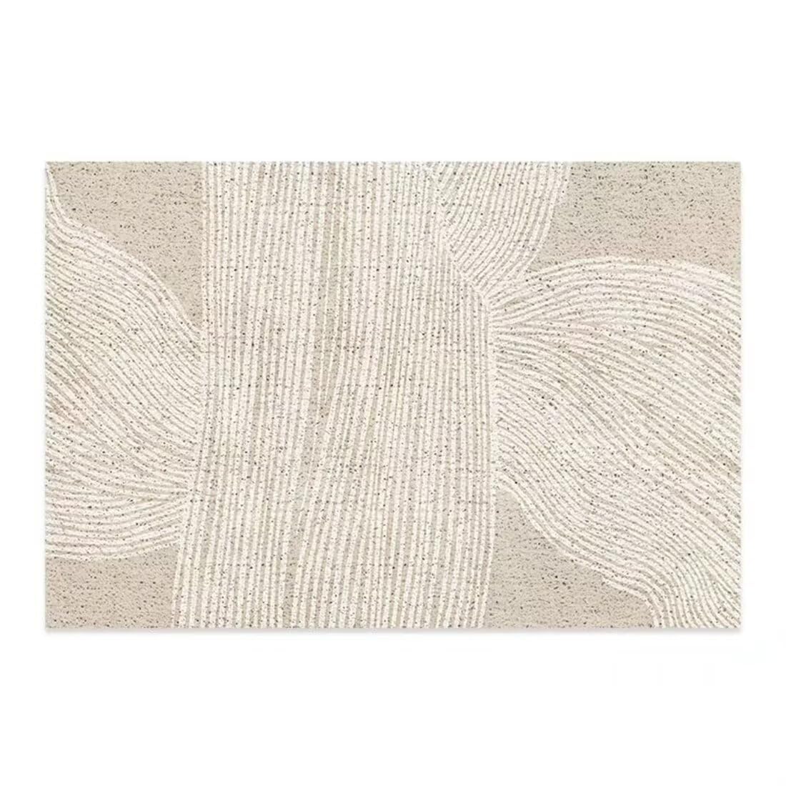 Tapis de salon et chambre déco moderne tapis gris simple 50x70cm