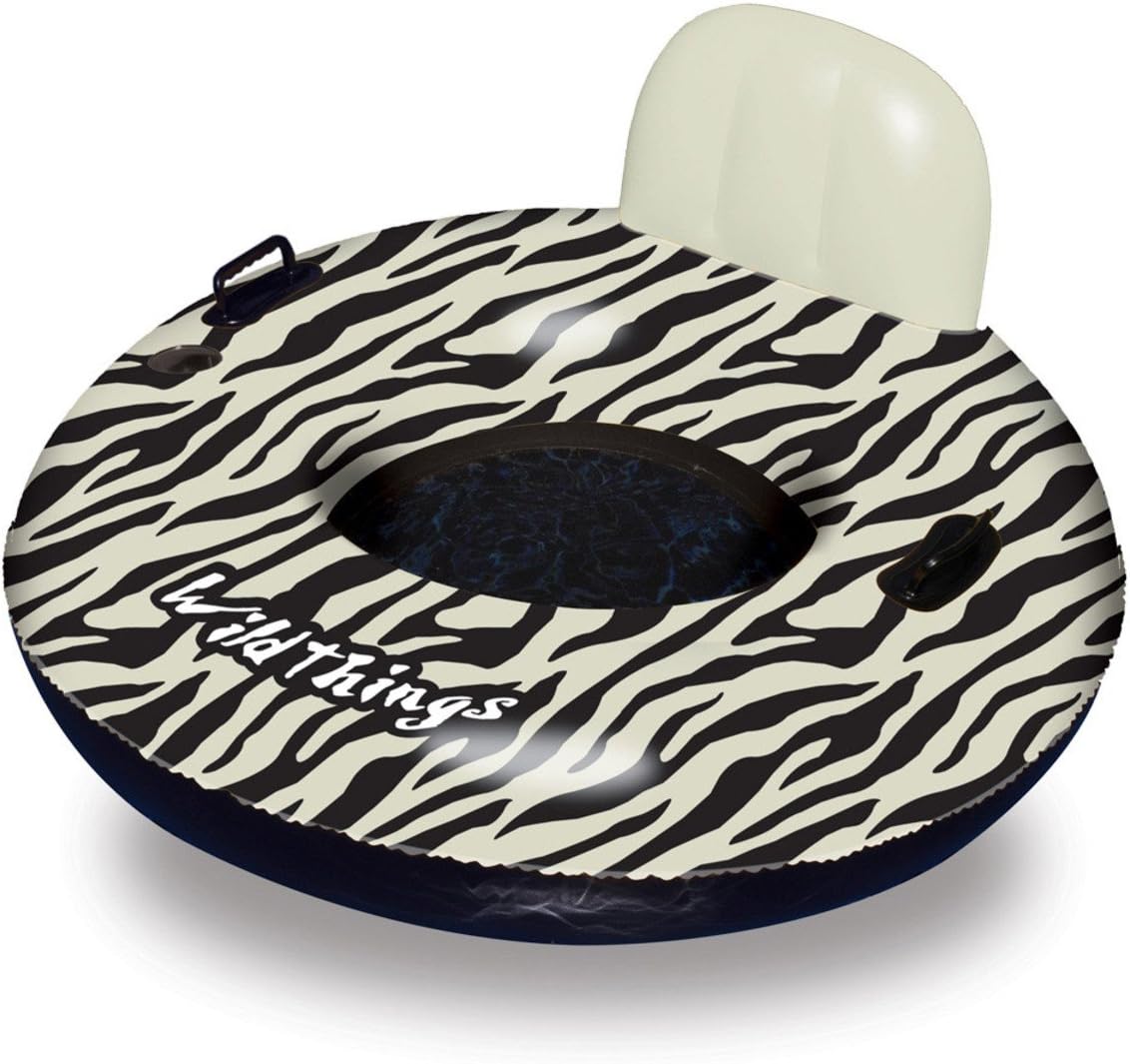 Swimline Wildthings Floating Tube for Swimming Pools, Zebra 2-Pack