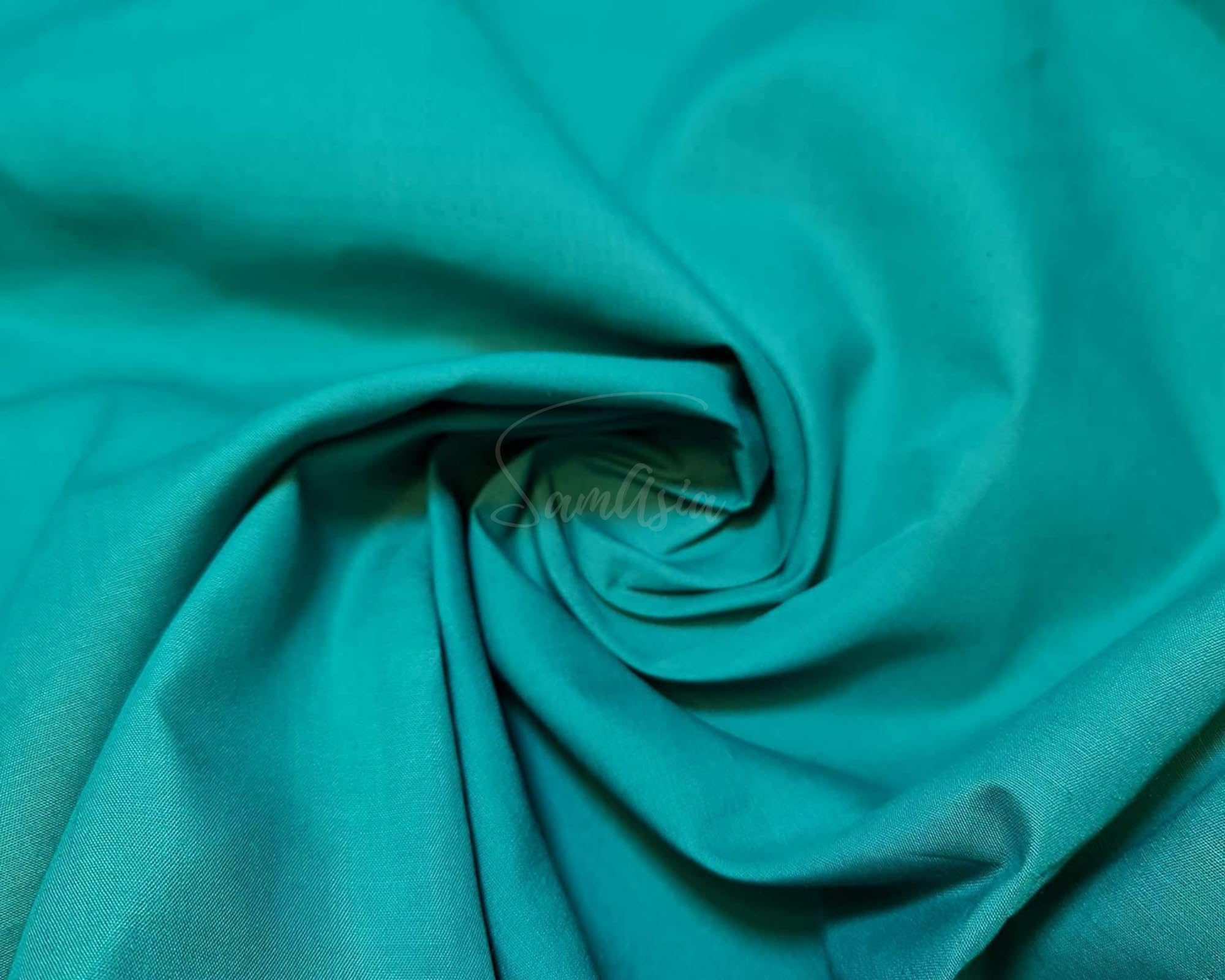Plain Jade Polycotton Fabric for Dressmaking Art & Craft, Sewing, Quilting, 5 METRE