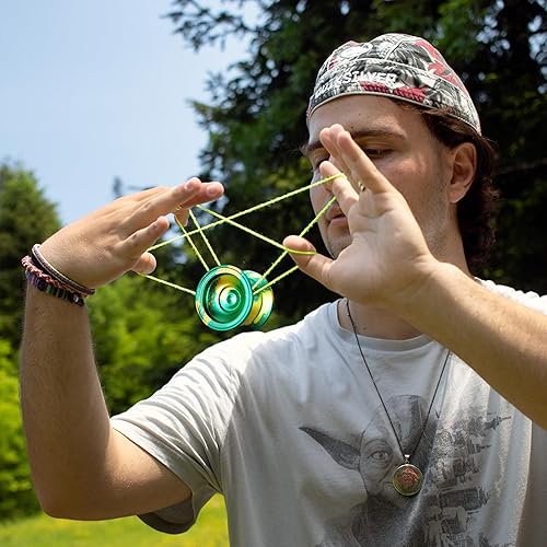 Miniatura 5 de WATIEOBOO Yoyo Yo profesional de metal sensible para principiantes, yo yo no responde para adultos intermedio-avanzados jugadores