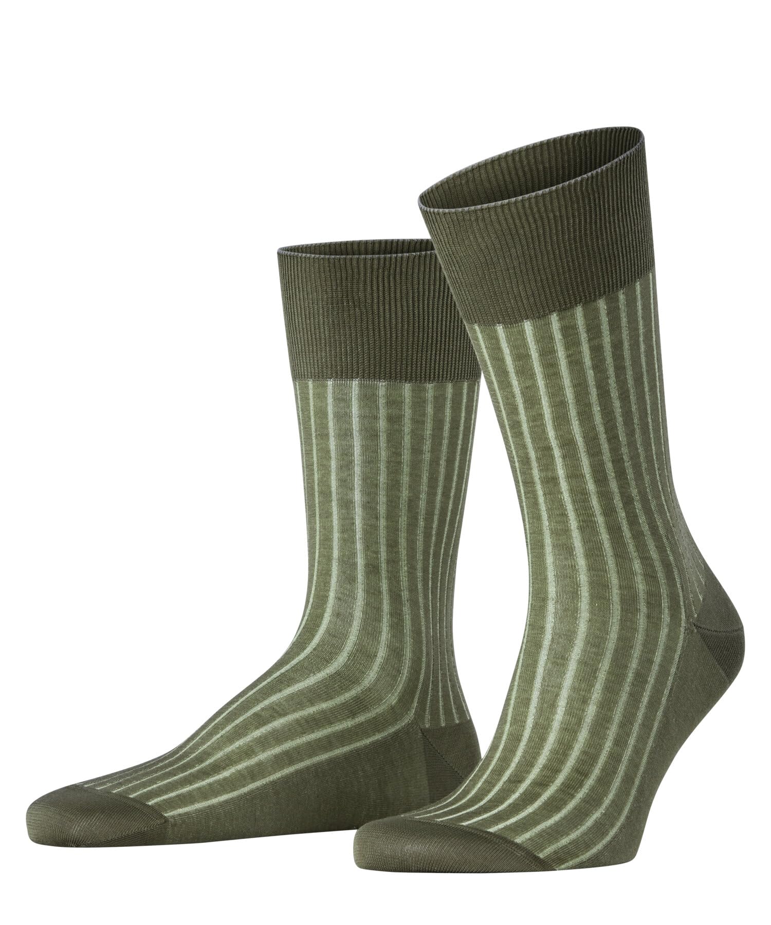 Falke Men's Green Crocodile 7503 Shadow M So Cotton Patterned 1 Pair Socks, 10-11