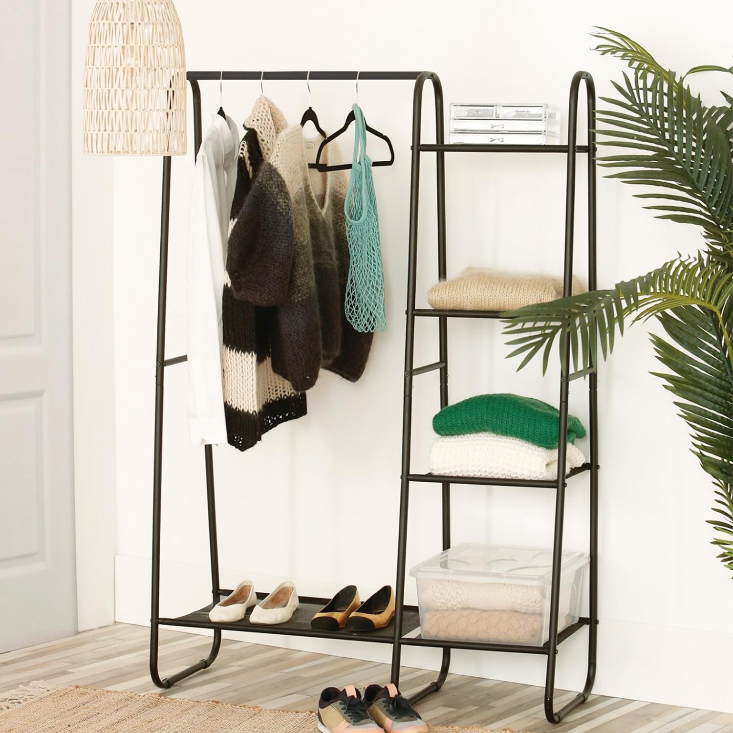 Lukzer Multi-Purpose Portable Metal 5+1 Layer Garment Rack Clothes Hanging Storage Holder Fabric Shelf Closet Organizer Stand (A-Style/150x100x39.5cm) offers donot miss Lukzer Multi-Purpose Portable Metal 5+1 Layer Garment Rack Clothes Hanging Storage Holder Fabric Shelf Closet Organizer Stand (A-Style/150x100x39.5cm) offers donot miss