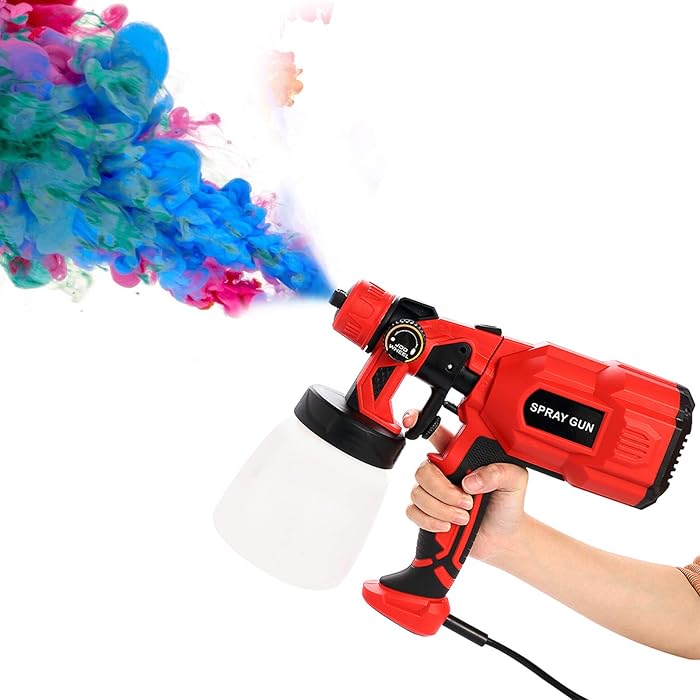 Buy Electric Paint Sprayer 800ml/min HVLP Spray Gun 550W, 70 DIN/s