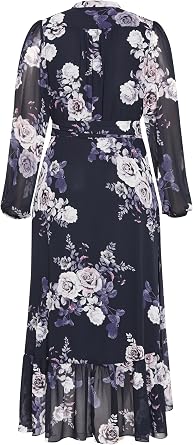 City Chic Women's Plus Size Dress - Jane Wrap Maxi
