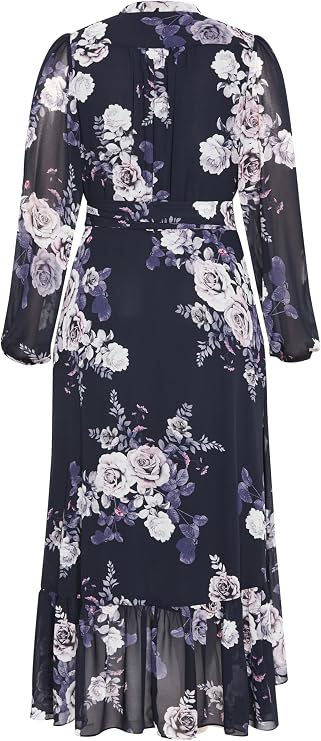 City Chic Women's Plus Size Dress - Jane Wrap Maxi