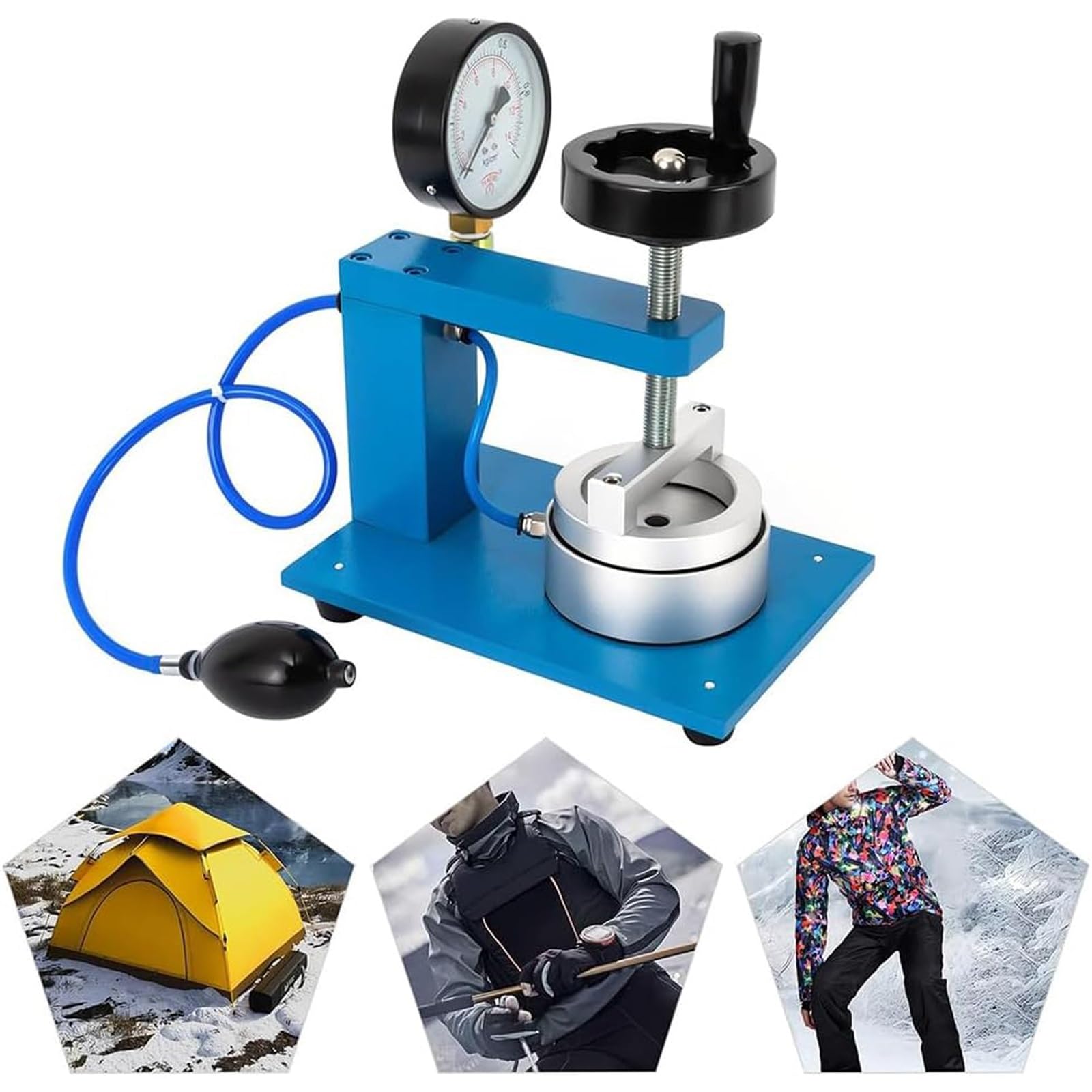 Probador de presión hidrostática para tela, máquina de prueba impermeable para tiendas de campaña, impermeables y bolsas, presión máxima 0-20000 mm H2O, duradero y preciso