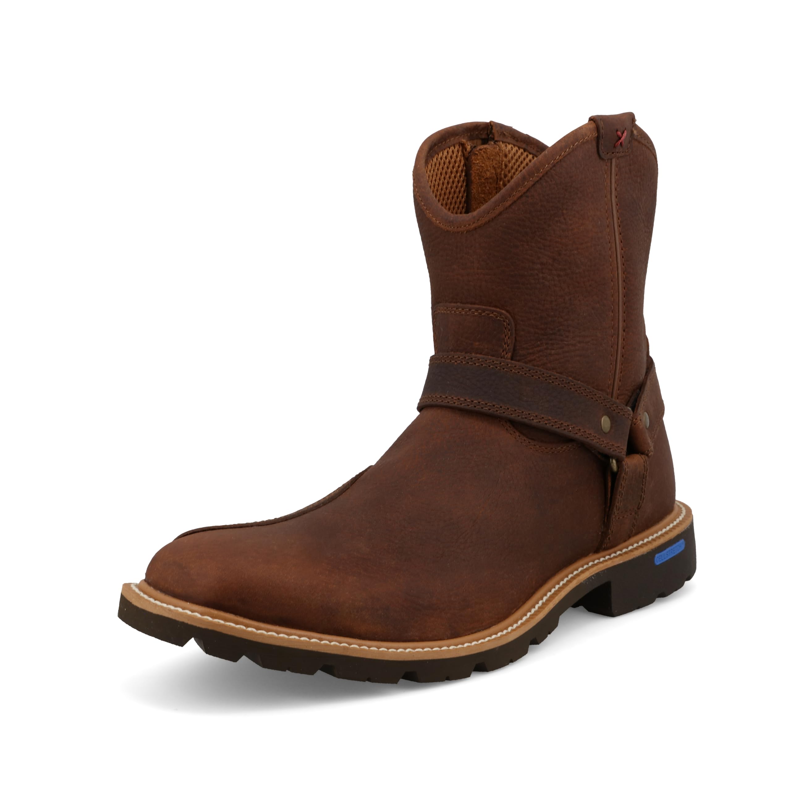 Photo 1 of Twisted X Men's 8" Tech X Boot, Wide Square Toe with CellStretch and Tech X, Tawny Brown, 12 EE
