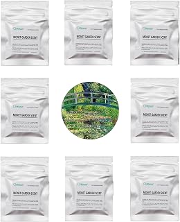 32pcs Garden Scent Car Air Freshener Refill Pads,8 Pack Floral Fragrance Tablets for Car Air Freshener Vent Clips,1.7cm/0.7inches Diameters Car Scent Pads