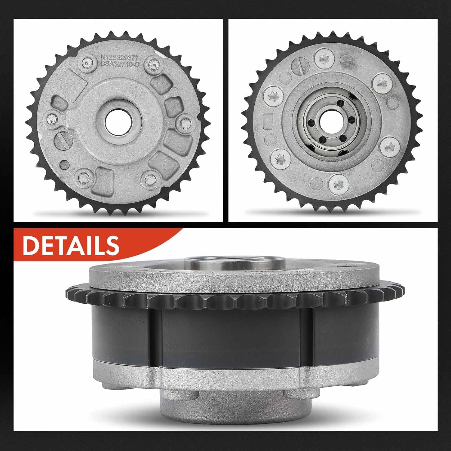 A-Premium Exhaust Variable Valve Timing (VVT) Sprocket Gear Camshaft Adjuster Compatible with BMW 335i, 335i xDrive, 335is, 335xi, 535i, 535i xDrive, 535xi, 740i, 740Li, Z4, X6, 1 Series M, 135i