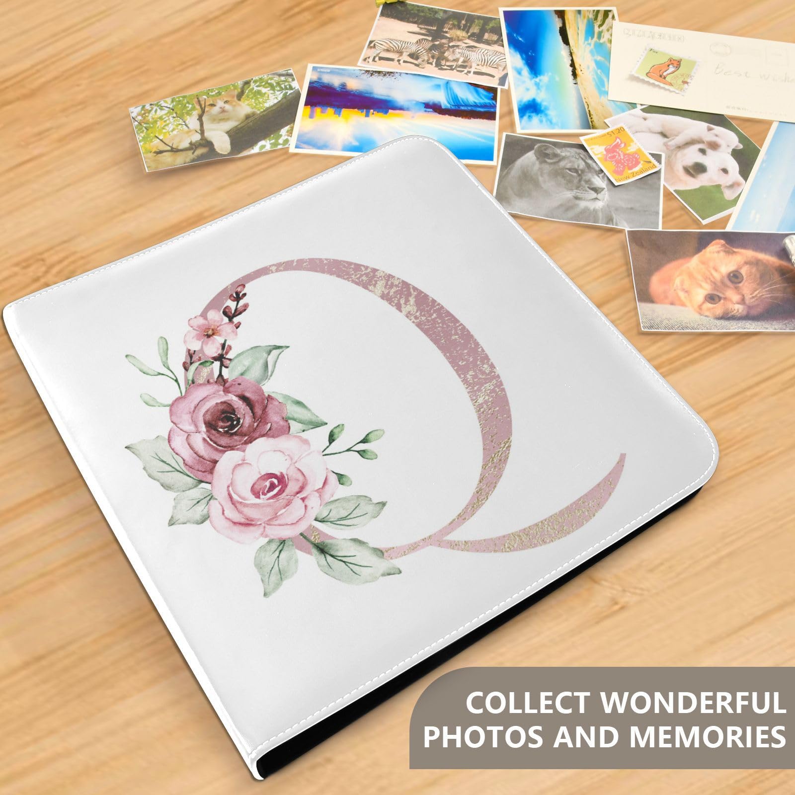 Álbum de fotos, páginas autoadhesivas, estanterías, álbumes de fotos, álbumes familiares para fotos de 4 x 6, 6 x 8 Q