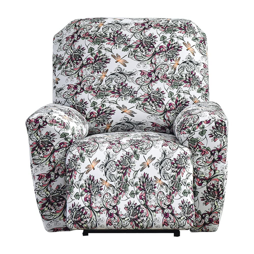 Wjhdwyd El Amor En Otoño Recliner Sofa Cover Stretch Cover For Lounge Chair 4 Pieces Stretch Cover For Recliner, Massage Chair(El Amor En Otoño)