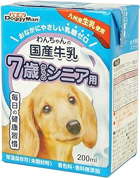 Amazon ドギーマン わんちゃんの国産牛乳 シニア用 0ミリリットル X 24 ケース販売 ドギーマン ペット用品 通販