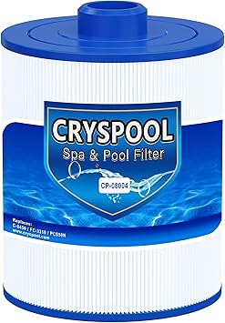 Cryspool 08004 Filter Compatible with C-8450, FC-3310, PCS50N, 100593, 3301-2261, Maax Spas, 50 Sq. Ft Spa Filter Cartridge, 1 Pack