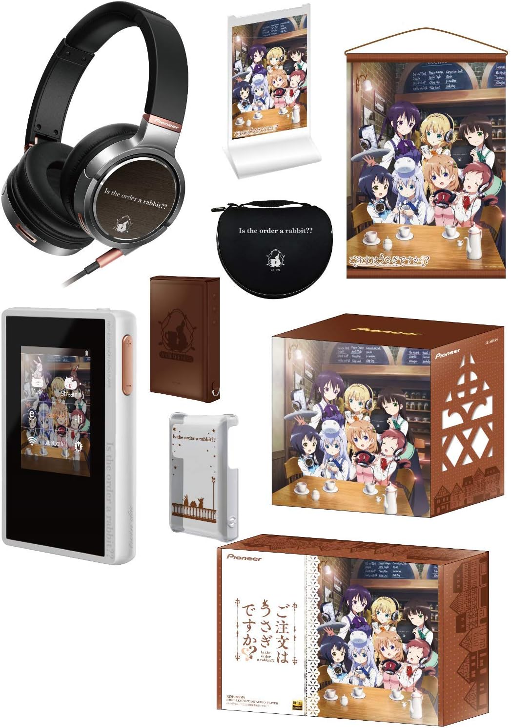 Amazon Co Jp ご注文はうさぎですか ごちうさ Onkyoコラボ ハイレゾ対応 デジタルミュージックプレーヤー ヘッドホン 描き下ろし タペストリー ヘッドホンスタンド セット オンキヨー 家電 カメラ