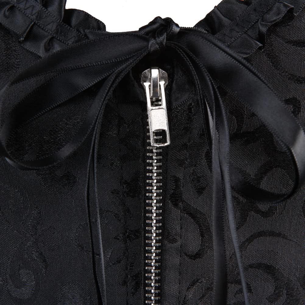 Corsetto Donna Elegante Bustino Corpetto Cerniera